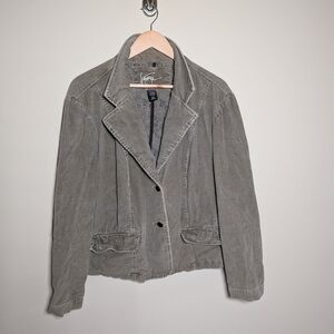 Venezia Vintage Corduroy Blazer Jacket Olive Taupe Women’s 18/20